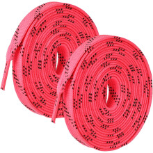 Gewachste Schnürsenkel für Rollschuhe und Eislaufschuhe, flache, pinkfarbene Polyester-Schnürsenkel, 108 Zoll (ca. 274 cm).