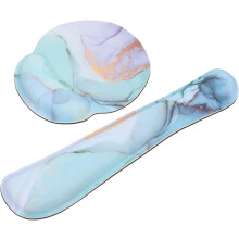 Memory Foam Mouse Pad e pulso com base de borracha antideslizante,