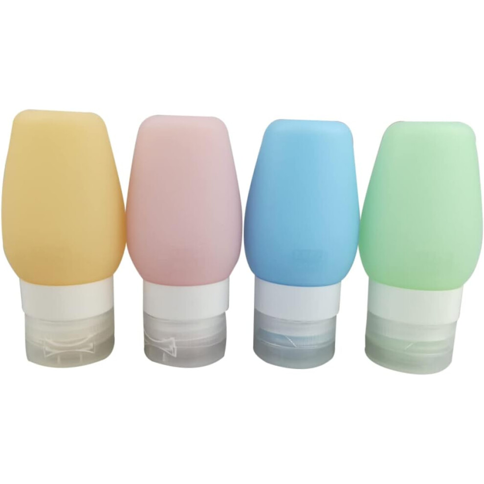 Hkhbjs Silicone Travel Bottles Set Dispensing Bottle Set For Shampoo Lotion Travel Containers For Airline Toiletries
