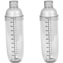1000 ml weißer Cocktailshaker-Becher mit PC-Korpus und Skala