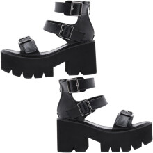 Sandalen mit dicker Sohle für Damen, kreative, schlichte Sommerschuhe für Strand und Freizeit.