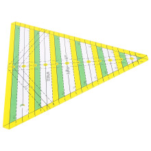 Kunststof meetliniaal, patchworkgereedschap voor naaiprojecten, knutselwerk en quilten. Liniaal om te snijden en te meten.