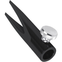 Taille-crayons pour sourcils et eye-liner, fentes métalliques double face en forme de U