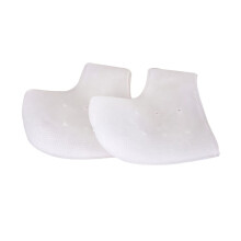 Oddychający, nawilżający żel na piętę w kolorze białym zapewniający wsparcie