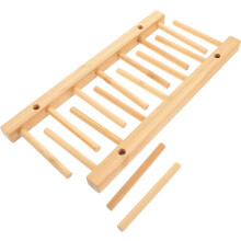 Garnspulenhalter aus Holz, Kapazität für 14 Spulen