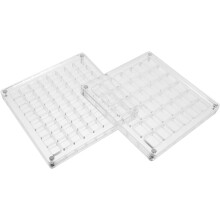 Aufbewahrungsbox-Set für Muscheln, 36-teilig, 64 Fächer, Acryl-Aufbewahrungsboxen, Mehrfach-Muschelhalter, geeignet