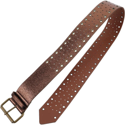 Ανδρική Ζώνη PU Vintage Cowboy με Αγκράφα και Φαρδιά Ζώνη Western