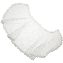 Elegantes Brautkleid-Cape aus weißer Spitze mit Strassverzierungen