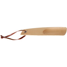 Přenosná dřevěná lžíce na boty a zvedák bot s 16cm bukovou rukojetí pro děti, mini cestovní lžíce na boty