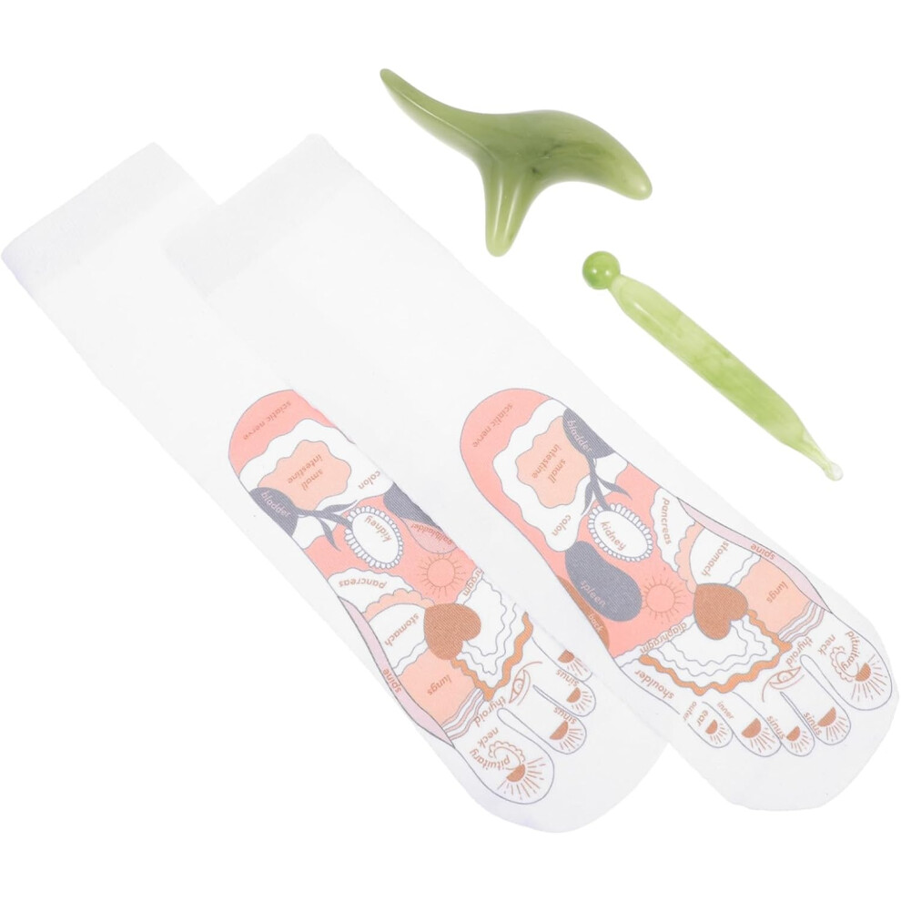 Hkhbjs Acupressure Reflexology Socks With Foot Massage Chart And Tools