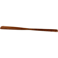 Schuhanzieher mit langem Holzgriff, ideal für Senioren, einfach zu Hause und auf Reisen zu verwenden.