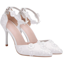 Elegante High Heels für draußen, spitze Damen-High Heels mit einem Knopf, Sandalen