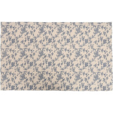 Halbhoher Sichtschutzvorhang mit Blumenmuster, 100 % Polyester-Baumwolle, komfortabel und atmungsaktiv