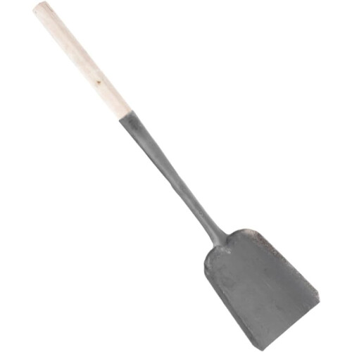 Long Handled Fireplace Ash Shovel for Scooping Coal and Ashes, Lightweight Iron Material