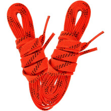 Polyester-Schnürsenkel, flache Hockey-Schnürsenkel für Eishockeyspieler, Rot, 1 Paar