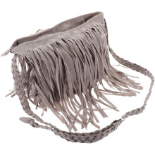 Modische Damen-Schultertasche aus Polyester mit Quasten, ideal für literarische Anlässe, zum Ausgehen und als Reisetasche.