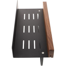 Wandmontiertes Duschregal, Küchenwandregal mit Handtuchhalter, robustes und verschleißfestes Aluminium, elegantes Aufbewahrungsregal