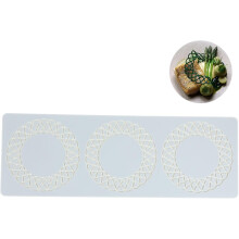 Moule à gâteau en silicone blanc, moule à chocolat, sûr et flexible, motif alvéolé 3D en forme de feuille pour la confection de bonbons.
