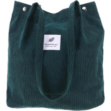 Cord-Tragetasche für Damen, große Schultertasche aus Canvas-Material