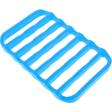 Rejilla de silicona para asar, rejilla de enfriamiento antiadherente, aislamiento térmico, alfombrilla de silicona azul segura