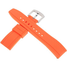 Correa de reloj de silicona naranja de 22 mm, de liberación rápida, de repuesto, ajustable, unisex, compatible con la muñeca.