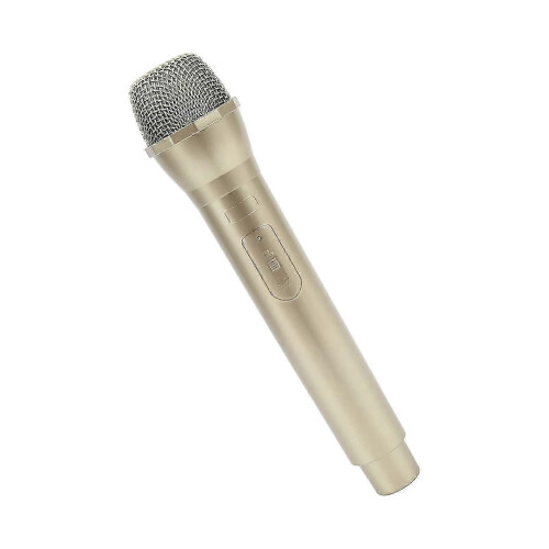 Rekwisietmicrofoon, nepmicrofoon, plastic microfoon, draagbare rekwisietmicrofoon, rekwisietmicrofoon voor karaoke (goud) 1