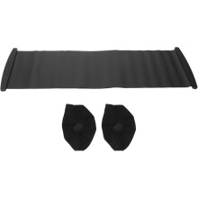 Eleganter Fächer aus Spitze, faltbar, weiß, aus PP-Metall.