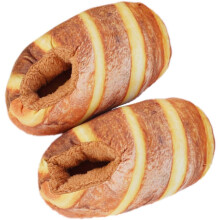 Hausschuhe mit Brot-Motiv für Damen, Winter-Hausschuhe aus Baumwolle, weich und warm, gelbes Butterbrot-Design, Einheitsgröße (EU 36-40)