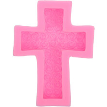 Molde de silicone cruzado para velas que fazem molde de sabão de resina de flores DIY para projetos de artesanato e decoração doméstica