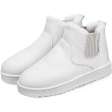 Damen Winterstiefeletten, gefütterte Schneestiefel für kaltes Wetter, kuschelige und bequeme kurze Stiefeletten
