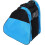 Roller Skates Bag with Three-Layer Storage Blue Semi-mesh Material Multi-Compartment Roller Backpack 1