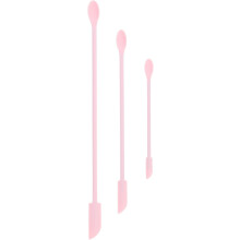 3-teiliges Silikon-Spatel-Set für Beauty-Make-up, einteilig geformt