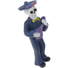 Halloween-Skelettfigur, realistische Totenkopf-Dekoration, Harzmodell