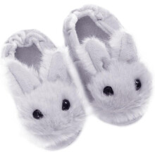 Pantuflas de algodón cálidas y antideslizantes para niño y niña. Pantuflas prácticas de invierno con forma de conejo para uso doméstico.