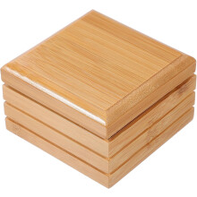 Seifenablage aus Holz mit Abtropffläche – Kreatives, elegantes Holzmaterial hält Seife trocken.