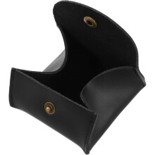 Monedero pequeño de cuero estilo japonés, monedero bonito para mujer, cartera portátil para monedas y estuche para auriculares.