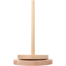 Garnrollenhalter aus Holz, drehbares Garnregal, 12 cm Rad, 15 cm Sockel, handgefertigt, Nähgarn-Organizer für den Haushalt