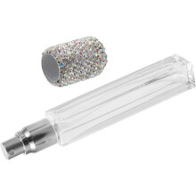 Miniaturowa butelka z atomizerem do perfum zdobiona diamentami, 10 ml, z wymiennym wkładem, przenośny pojemnik na perfumy