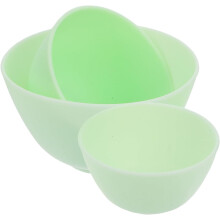 3-teiliges Silikon-Gesichtsmaskenschalen-Set (klein, mittel, groß) für den Heim-Spa-Gebrauch, inklusive zum Mischen von Behandlungsölen
