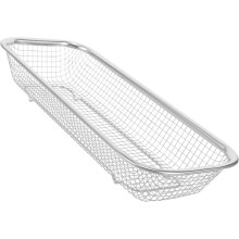 Abtropfkorb aus Edelstahl, Waschkorb, silberfarben, robust, leicht zu verstauen, Küchenutensil, ideales Einzugsgeschenk