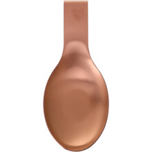 Dessous de plat en acier inoxydable avec fond stable et finition dorée, support épais pour louche à soupe