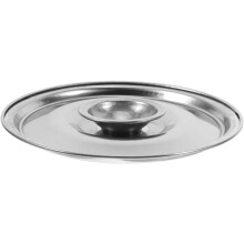 Roestvrijstalen komdeksel, ronde potdeksel 16 cm, universele pannendeksel