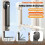 Folding Wall-Mounted Clothes Drying with Suction Cup Foldable Retractable Portable Clothes Drying Folding Clothes Racks 4