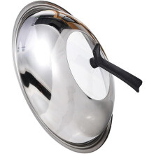 Coperchio per pentola in acciaio inox, copertura trasparente per pentola, strumento di cottura resistente al calore con manico di vari stili