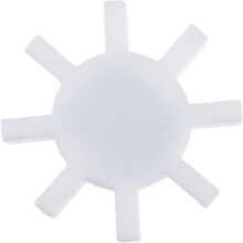 Magnetrührstab aus PTFE, achteckig, pflaumenblütenförmig, 7 x 40 mm, hochtemperaturbeständig, weiß
