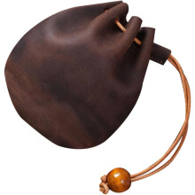 Mini Leather Coin Bag Vintage Change Pouch Wallet Purse for Keys Travel Storage
