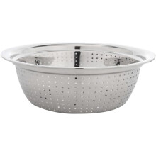 Multifunktionaler Abtropfkorb aus Edelstahl, Küchenkorb, leicht zu reinigen, Waschen und Abtropfen, Silber