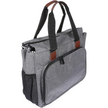 Aufbewahrungstasche für Sticksets, Stiftetasche, grauer Organizer aus Oxford-Gewebe