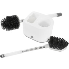 Badezimmeraccessoire: Langer Griff für Bürstenhalter, kleine Toilettenbürste