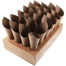 Confetti Petals Cones Paper Cones for Food Kraft Paper Serviceable Blank for DIY Decoration Wedding Birthday Party
